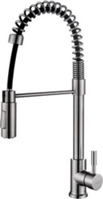 Keukenkraan Floyd 304 - RVS met coldstart en draaibaar handdouche -  24.3704