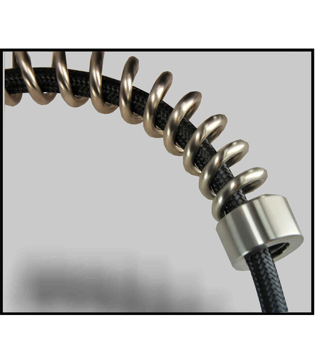 Keukenkraan Floyd 304 - RVS met coldstart en draaibaar handdouche -  24.3704