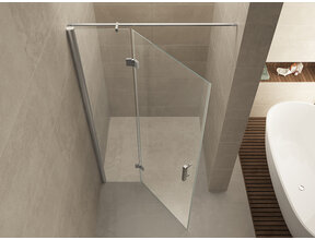 Douchedeur Wiesbaden Vaz 120cm 8mm nano helder glas/chroom - 20.3924