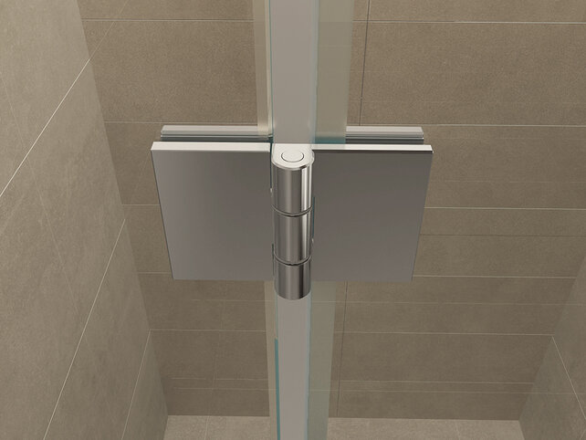 Douchedeur Wiesbaden Vaz 120cm 8mm nano helder glas/chroom - 20.3924