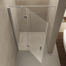 Douchedeur Wiesbaden Vaz 140cm 8mm nano helder glas/chroom - 20.3925