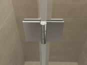 Douchedeur Wiesbaden Vaz 140cm 8mm nano helder glas/chroom - 20.3925