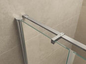 Douchedeur Wiesbaden Vaz 140cm 8mm nano helder glas/chroom - 20.3925