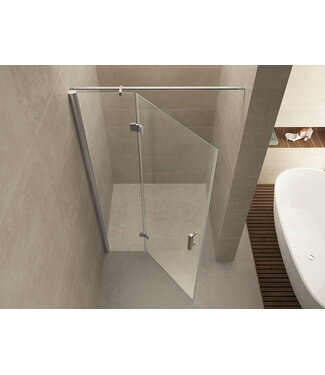 Wiesbaden Douchedeur Wiesbaden Vaz 100cm 8mm nano helder glas/chroom - 20.3922