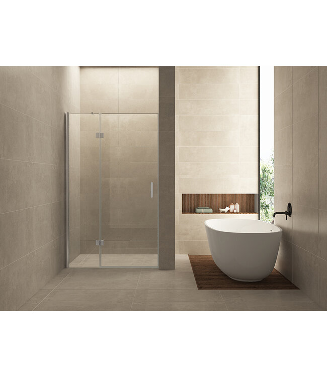 Douchedeur Wiesbaden Vaz 100cm 8mm nano helder glas/chroom - 20.3922 - Copy