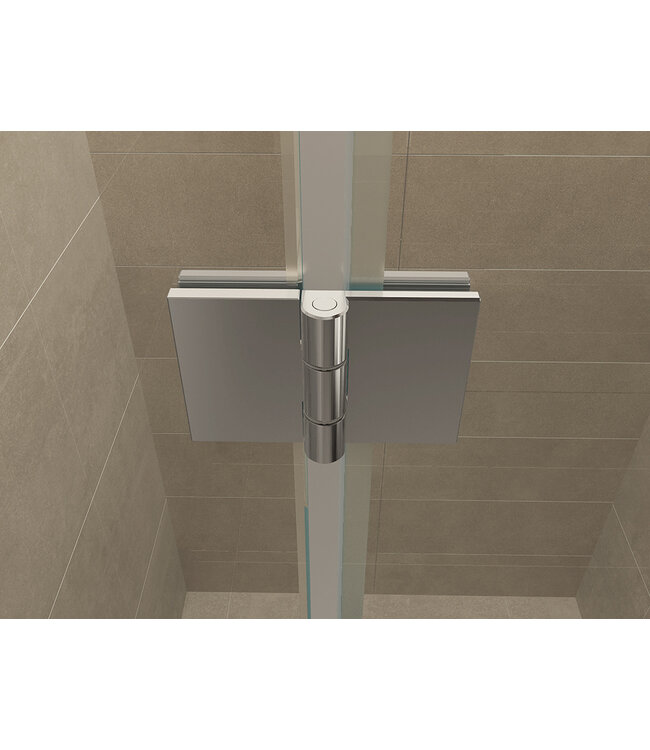Douchedeur Wiesbaden Vaz 80cm 8mm nano helder glas/chroom - 20.3920