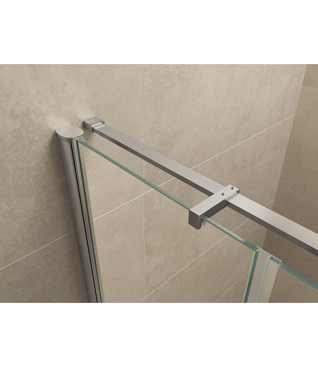 Douchedeur Wiesbaden Vaz 80cm 8mm nano helder glas/chroom - 20.3920