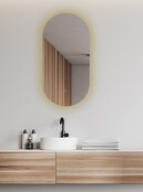 Spiegel ovaal Wiesbaden Lumia 50x100cm met LED, dimbaar en spiegelverwarming - 38.3713