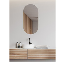 Spiegel ovaal Wiesbaden Lumia 50x100cm met LED, dimbaar en spiegelverwarming - 38.3713