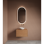 GLISS DESIGN Spiegel ovaal Gliss Orion Satine 50x100cm met LED, dimbaar en spiegelverwarming
