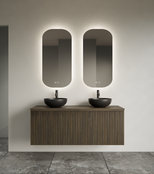 Spiegel ovaal Gliss Notus 50x100cm met LED, dimbaar en spiegelverwarming Spiegel ovaal Gliss Notus 50x100cm met LED, dimbaar en spiegelverwarming