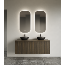 Spiegel ovaal Gliss Notus 50x100cm met LED, dimbaar en spiegelverwarming
