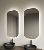 Spiegel ovaal Gliss Notus 50x100cm met LED, dimbaar en spiegelverwarming Spiegel ovaal Gliss Notus 50x100cm met LED, dimbaar en spiegelverwarming