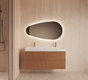 Spiegel Ovaal Gliss Thalia 120x61cm met LED, dimbaar en spiegelverwarming