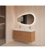 Spiegel Ovaal Gliss Thalia 120x61cm met LED, dimbaar en spiegelverwarming