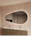 GLISS DESIGN Spiegel Ovaal Gliss Thalia 180x82cm met LED, dimbaar en spiegelverwarming