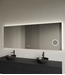 Spiegel rechthoek Gliss Lumin 160x70cm met scheerspiegel - Touch LED - dimbaar en spiegelverwarming