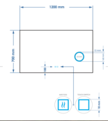 Spiegel rechthoek Gliss Lumin 120x70cm met scheerspiegel - Touch LED - dimbaar en spiegelverwarming Spiegel rechthoek Gliss Lumin 120x70cm met scheerspiegel - Touch LED - dimbaar en spiegelverwarming