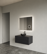 Spiegel rechthoek Gliss Lumin 80x70cm met scheerspiegel - Touch LED - dimbaar en spiegelverwarming Spiegel rechthoek Gliss Lumin 80x70cm met scheerspiegel - Touch LED - dimbaar en spiegelverwarming