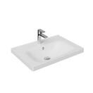 Wastafel Creavit Eksen 65x45x4 cm Glans Wit Keramiek met kraangat
