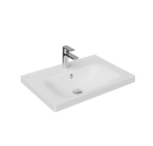 Wastafel Creavit Eksen 65x45x4 cm Glans Wit Keramiek met kraangat