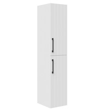 Badkamerkast Ribbelfront D10 Wit 150cm 2 deuren  met grepen Softclose