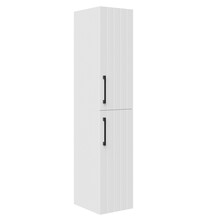 Badkamerkast Ribbelfront D10 Wit 150cm 2 deuren  met grepen Softclose