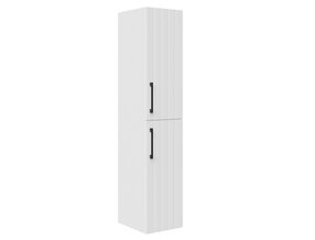 Badkamerkast Ribbelfront D10 Wit 150cm 2 deuren  met grepen Softclose