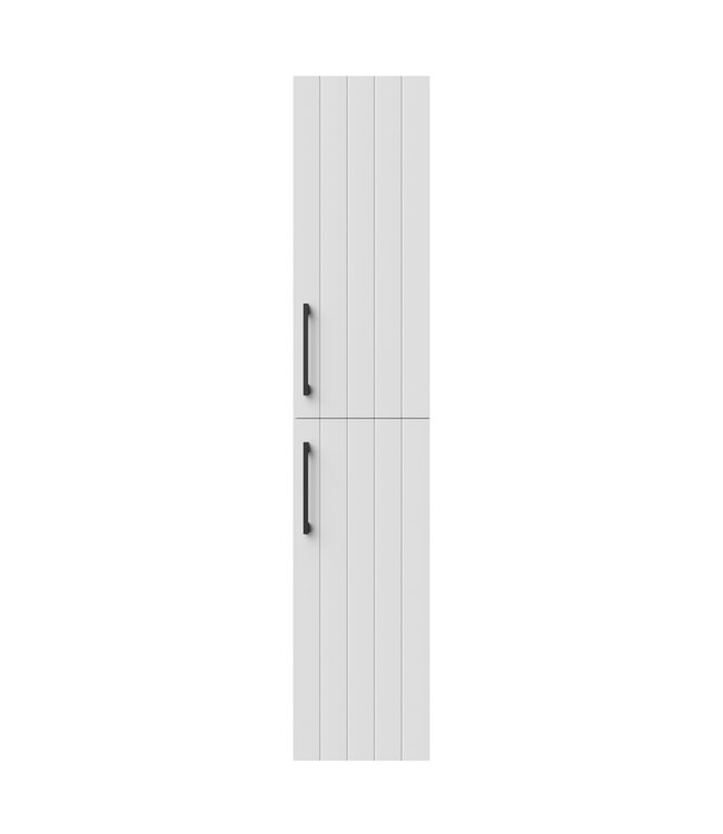ALONI Badkamerkast Ribbelfront D10 Wit 150cm 2 deuren  met grepen Softclose