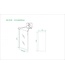 Douchecabine Skyline 100x100cm Mat Zwart - Schuifdeur - 8mm Helder glas met Nano-coating - 20.3745