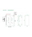 Douchecabine Skyline 140x90cm Mat Zwart - Schuifdeur - 8mm Helder glas met Nano-coating - 20.3745