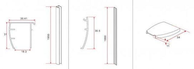 Douchedeur Cerra eco nisdeur 90 x 195 x 6 mm helder glas/chroom - 20.4021
