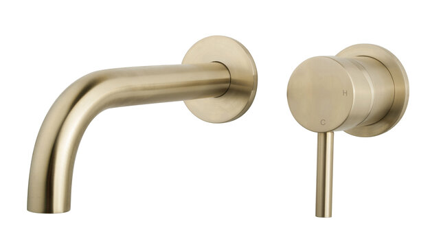 Wiesbaden Afbouwdeel Caral met Coldstart Geborsteld messing - 29.7154