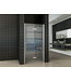Douchedeur Vouwbaar Maki Rechts 100x200cm - 8mm helderglas met nano-coating Chroom - 20.3725