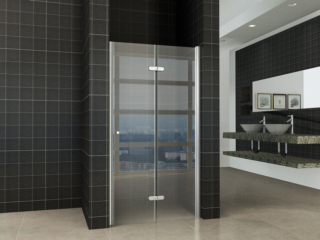 Douchedeur Vouwbaar Maki Rechts 90x200cm - 8mm helderglas met nano-coating Chroom - 20.3723 Douchedeur Vouwbaar Maki Rechts 90x200cm - 8mm helderglas met nano-coating Chroom - 20.3723