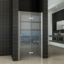 Douchedeur Vouwbaar Maki Rechts 80x200cm - 8mm helderglas met nano-coating Chroom - 20.3721