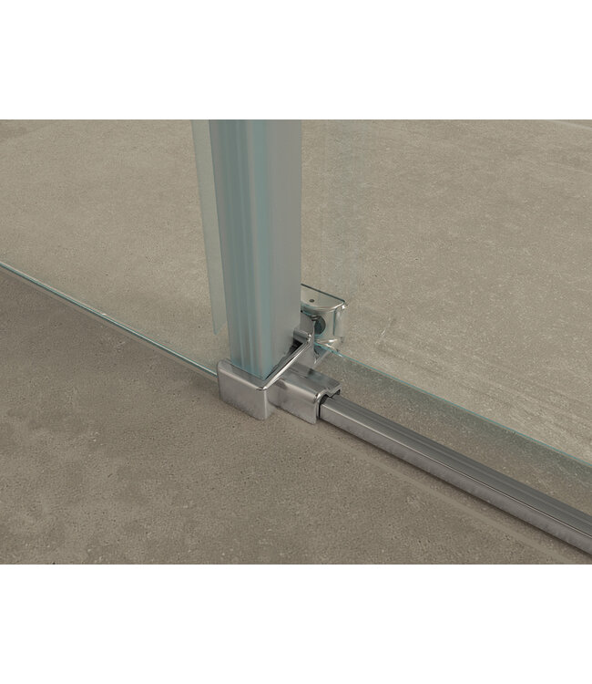 Douchecabine Wiesbaden Pared 120x90x200cm 1 schuifdeur 8mm helder glas met nano - 20.3851