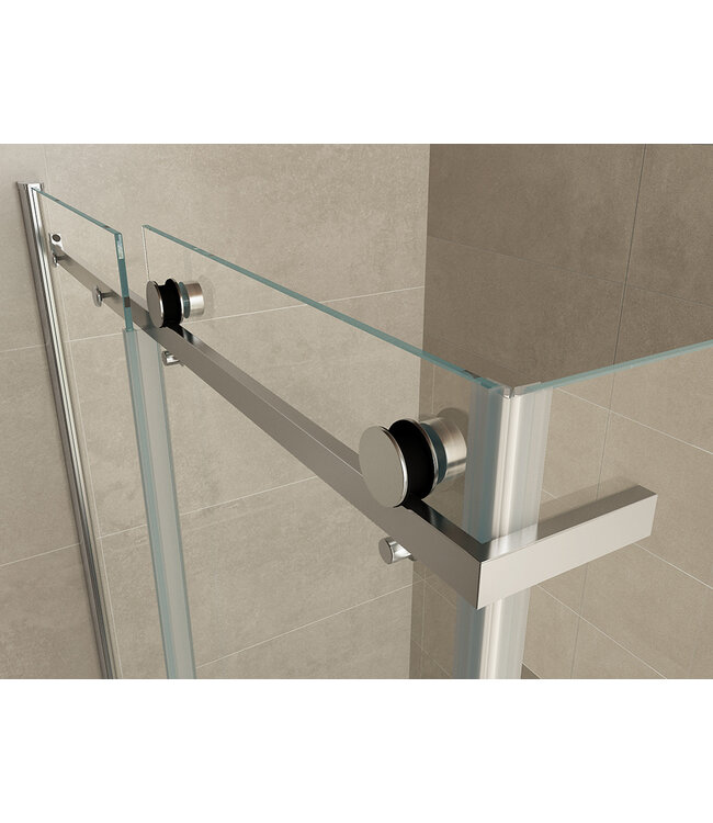 Wiesbaden Douchecabine Wiesbaden Pared 140x90x200cm 1 schuifdeur 8mm helder glas met nano - 20.3864