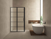 Douchecabine Zwart met Raster Horizon 80x80x200cm - Draaideur - 8mm Helder glas met Nano-coating - 20.5010 Douchecabine Zwart met Raster Horizon 80x80x200cm - Draaideur - 8mm Helder glas met Nano-coating - 20.5010