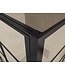 Douchecabine Zwart met Raster Horizon 110x110x200cm - Draaideur - 8mm Helder glas met Nano-coating - 20.5010
