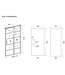 Douchecabine Zwart met Raster Horizon 110x110x200cm - Draaideur - 8mm Helder glas met Nano-coating - 20.5010