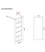 Douchecabine Zwart met Raster Horizon 80x90x200cm - Draaideur - 8mm Helder glas met Nano-coating - 20.5010