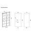 Douchecabine Zwart met Raster Horizon 80x90x200cm - Draaideur - 8mm Helder glas met Nano-coating - 20.5010