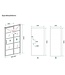 Douchecabine Zwart met Raster Horizon 90x110x200cm - Draaideur - 8mm Helder glas met Nano-coating - 20.5010