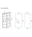 Douchecabine Zwart met Raster Horizon 110x90x200cm - Draaideur - 8mm Helder glas met Nano-coating - 20.5010