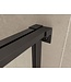 Douchecabine Zwart met Raster Horizon 120x90x200cm - Draaideur - 8mm Helder glas met Nano-coating - 20.5010