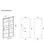 Douchecabine Zwart met Raster Horizon 120x90x200cm - Draaideur - 8mm Helder glas met Nano-coating - 20.5010