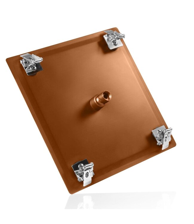 Inbouw Regendouche Plafond 30x30cm Douchekop Mila Geborsteld Koper