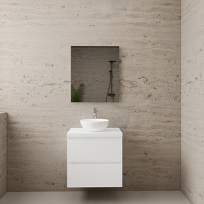 Badkamermeubel Gliss Project 60cm⎢Hoogglans Wit⎢Onderkast met topblad