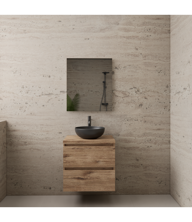 GLISS DESIGN Badkamermeubel Gliss Project 60cm⎢Wellington Oak⎢Onderkast met topblad